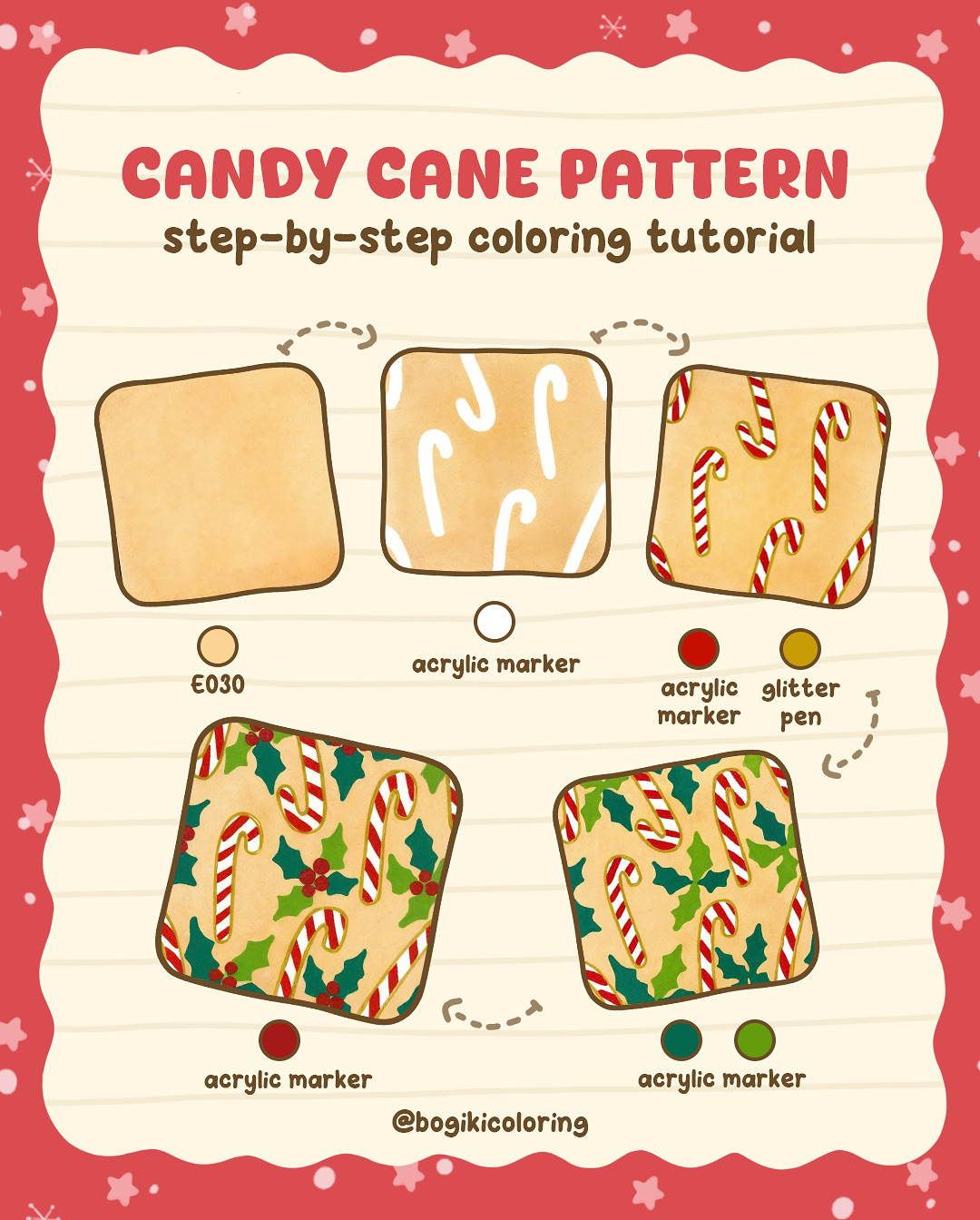 christmas candy cane pattern